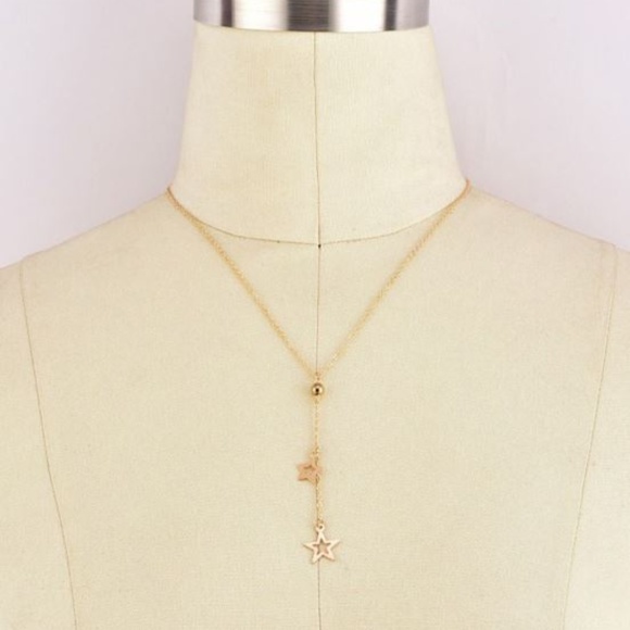 ✨ $5/24 Delicate Double Star Necklace - Picture 3 of 8